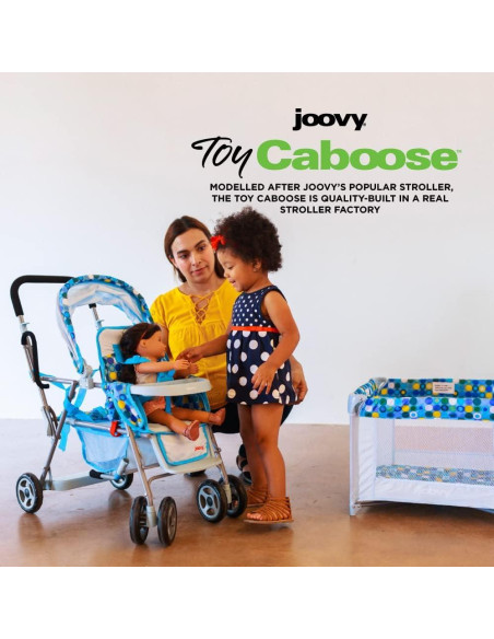 Carrito de Muñecas Joovy Toy Caboose Azul - Soporta 3 Muñecas Carrito de Muñecas Joovy Toy Caboose Azul - Soporta 3 Muñecas