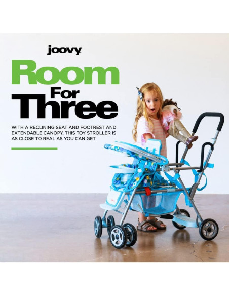 Carrito de Muñecas Joovy Toy Caboose Azul - Soporta 3 Muñecas Carrito de Muñecas Joovy Toy Caboose Azul - Soporta 3 Muñecas