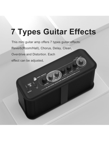 Amplificador de Guitarra Portátil Recargable MD-MINI 5W