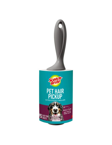 Rodillo Adhesivo Extra Pegajoso Scotch-Brite 95 Hojas para Pelo de Mascotas