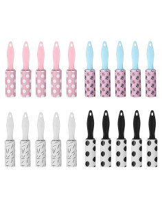 20 Mini Rodillos Quitapelusas Extra Adhesivos Maahongh 3x15.5cm
