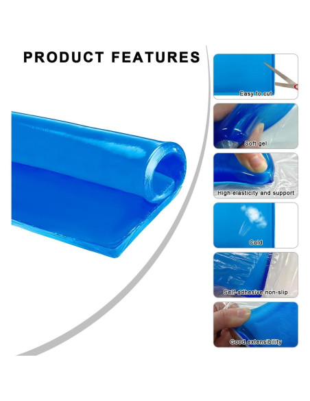 Almohadilla de Gel para Asiento de Motocicleta FSTURIOS Azul Almohadilla de Gel para Asiento de Motocicleta FSTURIOS Azul