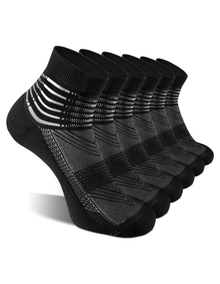 Calcetines de Compresión IRAMY para Tobillo - 3 Pares Negros Calcetines de Compresión IRAMY para Tobillo - 3 Pares Negros