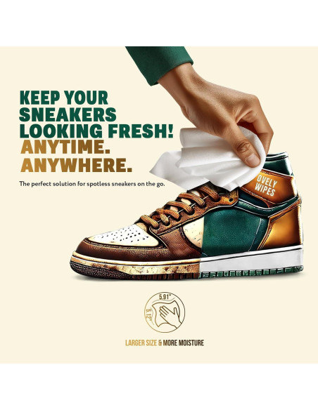Toallitas Limpiadoras para Zapatillas TOALLITAS - Doble Textura - 30 Unidades Toallitas Limpiadoras para Zapatillas TOALLITAS - Doble Textura - 30 Unidades