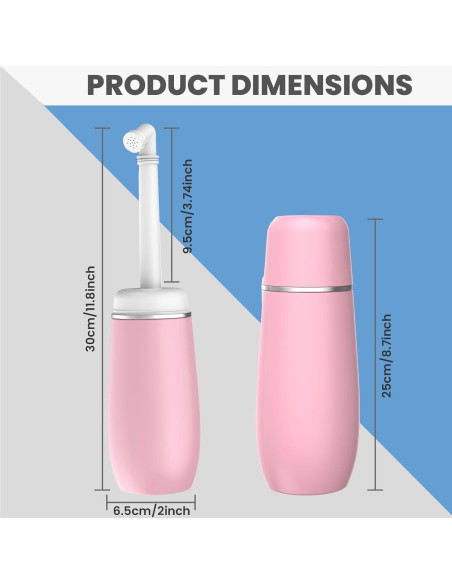 Bidet Portátil de Viaje The Iqbal Things 400ml Rosa Bidet Portátil de Viaje The Iqbal Things 400ml Rosa