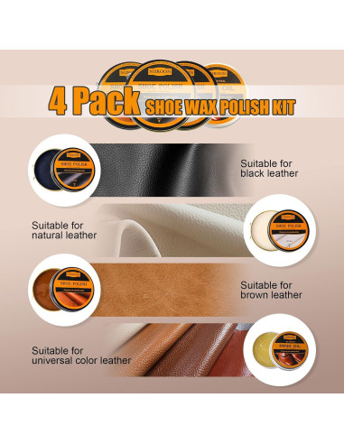 Kit de Cuidado de Zapatos Nuroon - 13 Piezas con Cepillos y Aceite