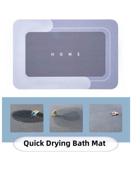 Conjunto de 3 Alfombrillas de Baño Absorbentes Genérico 40x60cm Conjunto de 3 Alfombrillas de Baño Absorbentes Genérico 40x60cm