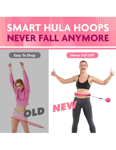 Hula Hoop Inteligente TGU FE21440 Rosa 83.82-132.08 cm