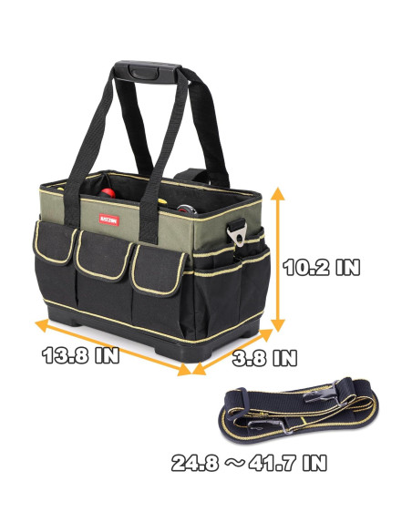 Organizador de Herramientas Justzon 15" Impermeable 33 Bolsillos Organizador de Herramientas Justzon 15" Impermeable 33 Bolsillos