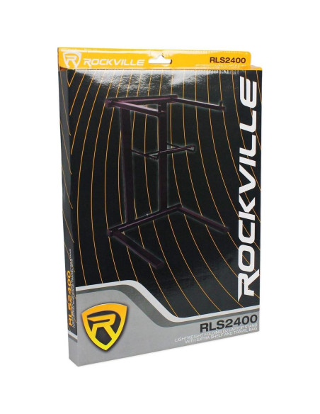 Soporte Plegable para Portátil Rockville RLS2400 - Aluminio Ligero, Doble Estante Soporte Plegable para Portátil Rockville RLS2400 - Aluminio Ligero, Doble Estante