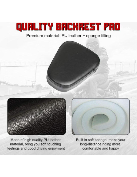 Barra Sissy INNOGLOW con Almohadilla para Harley Sportster 04+ Barra Sissy INNOGLOW con Almohadilla para Harley Sportster 04+