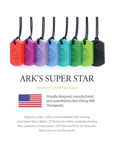 Collar Masticable ARK Super Star Verde Lima para Niños y Adultos Collar Masticable ARK Super Star Verde Lima para Niños y Adultos
