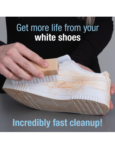 Kit de Limpieza de Zapatos CleanKicks - 113g con Cepillo