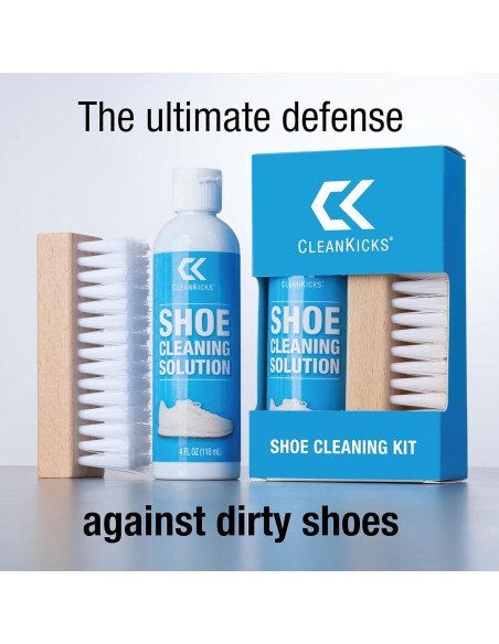 Kit de Limpieza de Zapatos CleanKicks - 113g con Cepillo Kit de Limpieza de Zapatos CleanKicks - 113g con Cepillo