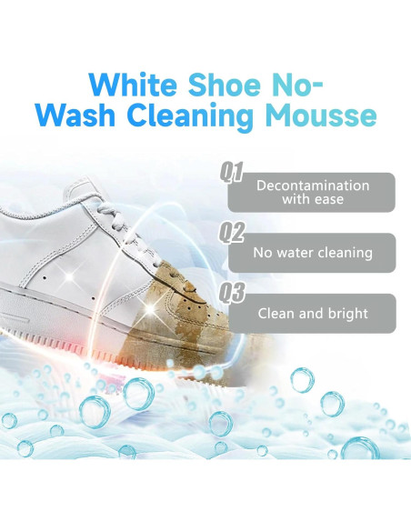 Kit Limpiador de Zapatos Genérico 240ml con Cepillo - Espuma Sin Agua Kit Limpiador de Zapatos Genérico 240ml con Cepillo - Espuma Sin Agua