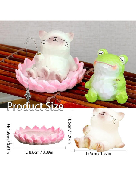 Soporte de Incienso Gato Haoslam Creativo 9.9 cm Resina Soporte de Incienso Gato Haoslam Creativo 9.9 cm Resina