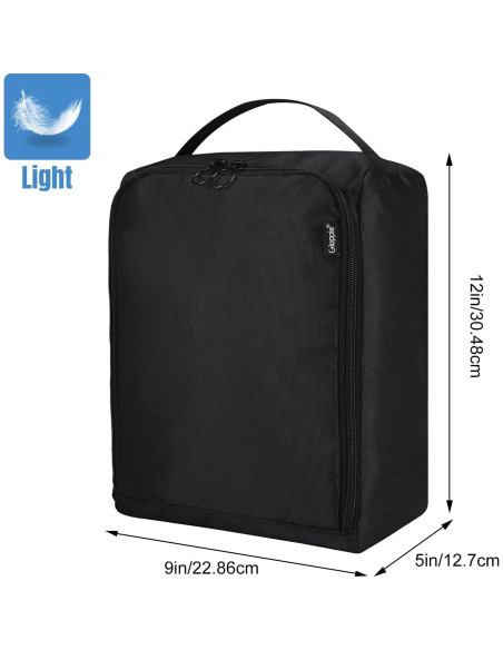 Bolsas para zapatos Gloppie - Bolsa de viaje impermeable negra Bolsas para zapatos Gloppie - Bolsa de viaje impermeable negra