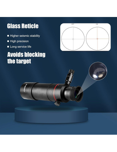 Telescopio SVBONY 8x50 con Lente FMC y Iluminación LED