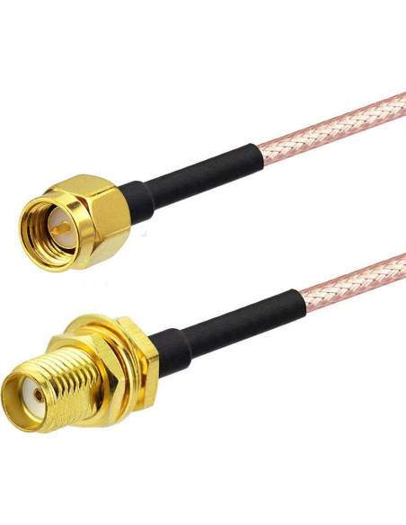 Cable de Extensión Antena SMA Hembra a Macho 15cm 2-Pack Bingfu Cable de Extensión Antena SMA Hembra a Macho 15cm 2-Pack Bingfu