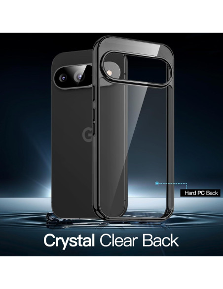 Funda JETech para Google Pixel 9/9 Pro 2024, Antigolpes y Transparente Funda JETech para Google Pixel 9/9 Pro 2024, Antigolpes y Transparente
