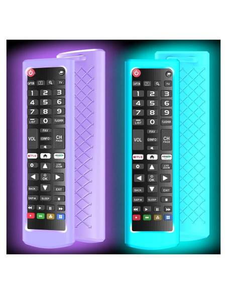 Paquete de 2 fundas de silicona para control remoto LG AKB75095307 Paquete de 2 fundas de silicona para control remoto LG AKB75095307