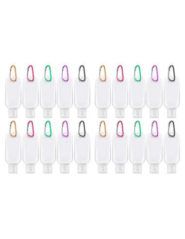 Botellas de Viaje JINEN 30ml 20 Pcs a Prueba de Fugas