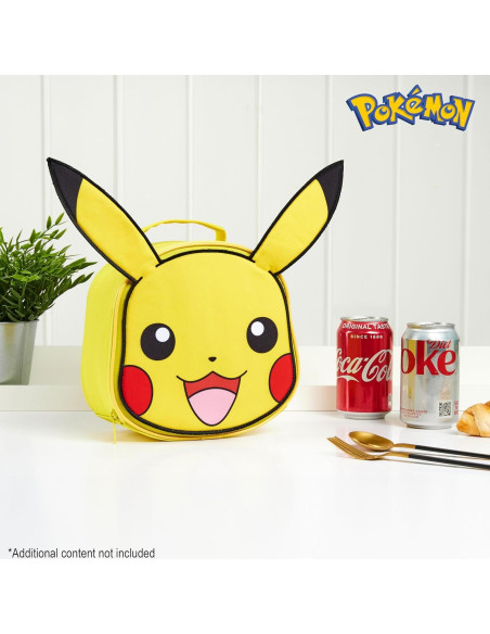 Bolsa de Almuerzo Aislada Pokémon Pikachu Amarillo 3.8L Bolsa de Almuerzo Aislada Pokémon Pikachu Amarillo 3.8L
