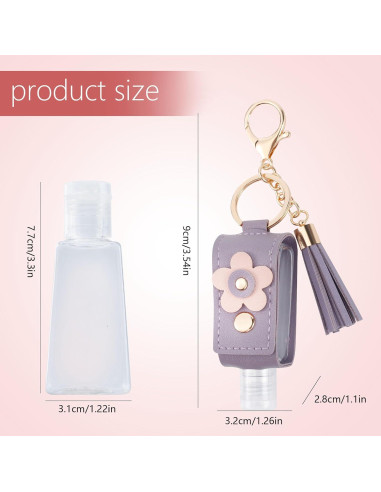 4 Llaveros Desinfectante de Manos 30ml GTILE - Colores Variados