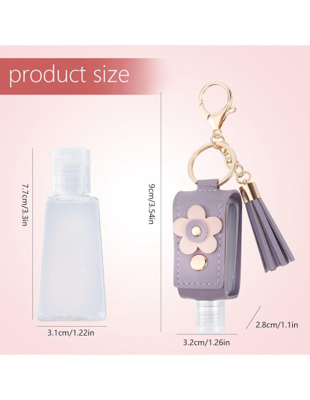 4 Llaveros Desinfectante de Manos 30ml GTILE - Colores Variados 4 Llaveros Desinfectante de Manos 30ml GTILE - Colores Variados