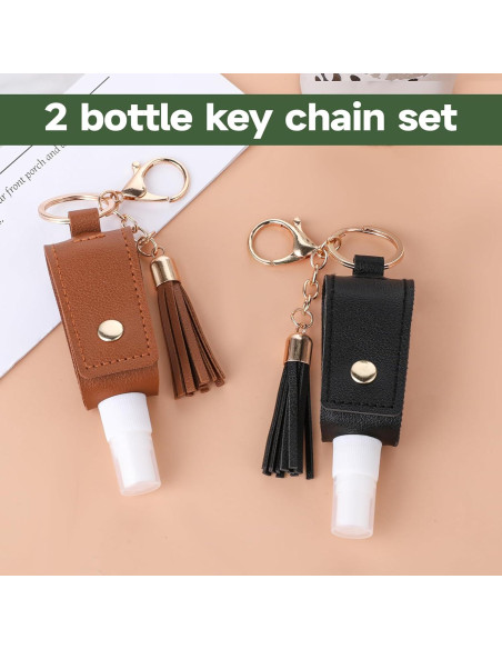 Soporte para Desinfectante de Manos Aiyorse 30ml 2 Pcs Negro Marrón Soporte para Desinfectante de Manos Aiyorse 30ml 2 Pcs Negro Marrón