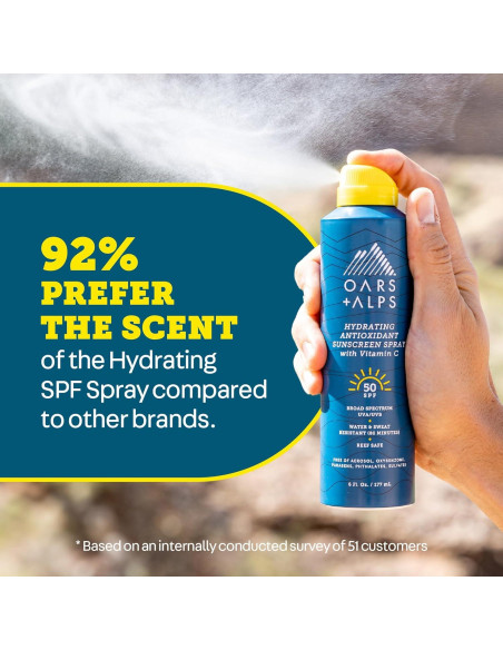 Spray Solar Hidratante Oars + Alps 177 ml FPS 50 Paquete de 2 Spray Solar Hidratante Oars + Alps 177 ml FPS 50 Paquete de 2