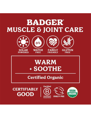Badger Ungüento Orgánico para Músculos Adoloridos 113 g