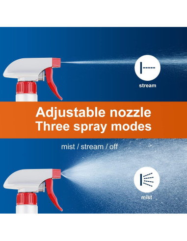 Botellas de Spray Veco 5 Pcs 473 ml Ajustables para Limpieza