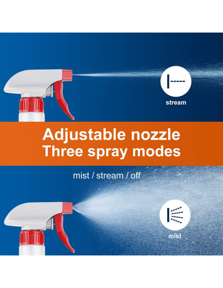 Botellas de Spray Veco 5 Pcs 473 ml Ajustables para Limpieza Botellas de Spray Veco 5 Pcs 473 ml Ajustables para Limpieza