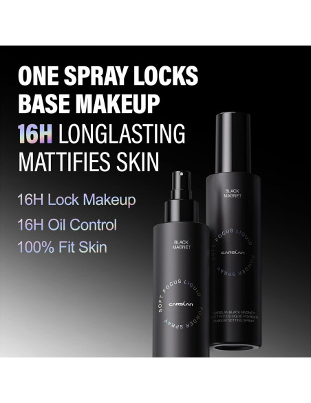 Combo Maquillaje CARSLAN Polvo Compacto + Spray Fijador 24H Combo Maquillaje CARSLAN Polvo Compacto + Spray Fijador 24H
