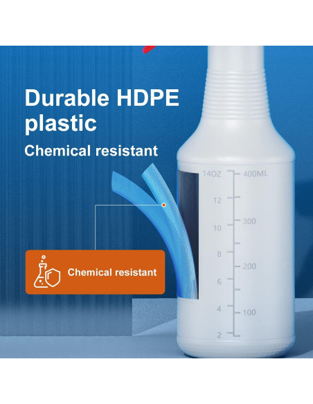 Botellas de Spray Veco 5 Pcs 473 ml Ajustables para Limpieza Botellas de Spray Veco 5 Pcs 473 ml Ajustables para Limpieza