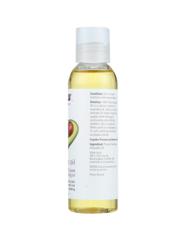 Aceite de Aguacate Now Foods 118 ml - Paquete de 2