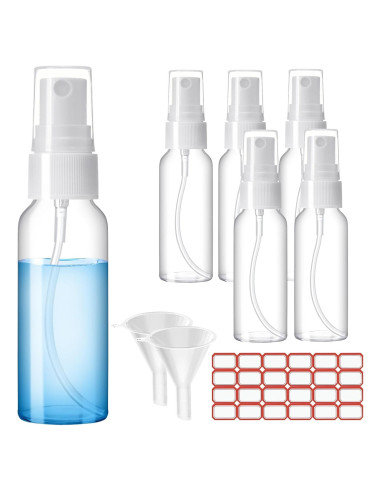 Botellas de Spray 50ml Zoizocp Transparentes Recargables 6 Pcs
