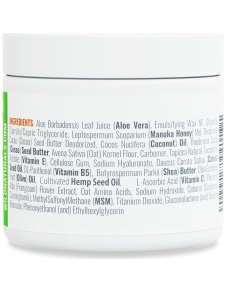 Crema Facial Hidratante Wild Naturals Miel de Manuka 104g Crema Facial Hidratante Wild Naturals Miel de Manuka 104g