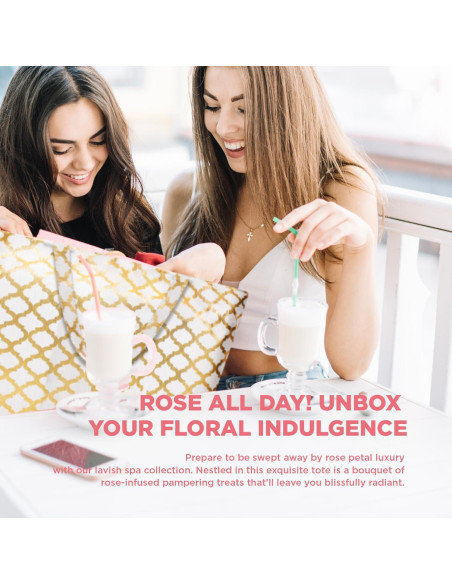 Cesta de Spa Luxetique para Mujeres 15pcs Rosa - Regalo de Baño Cesta de Spa Luxetique para Mujeres 15pcs Rosa - Regalo de Baño