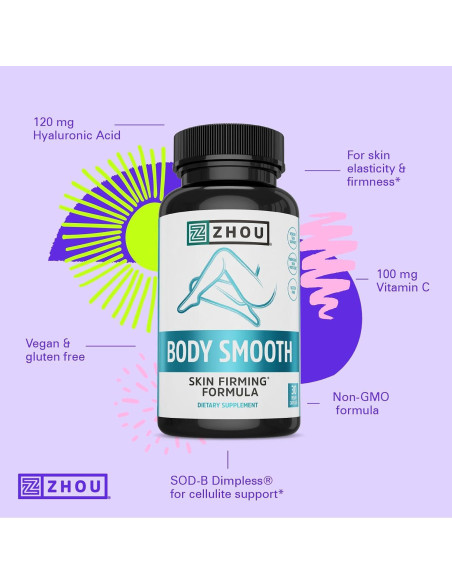 Zhou Body Smooth - Suplemento Anticelulitis 30 Cápsulas Zhou Body Smooth - Suplemento Anticelulitis 30 Cápsulas