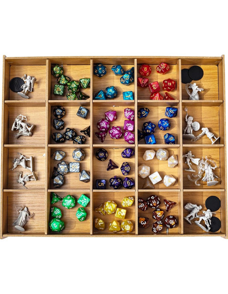 Juego de Dados Poliedricos DND Rolledomain 84 Piezas con Bolsa Juego de Dados Poliedricos DND Rolledomain 84 Piezas con Bolsa