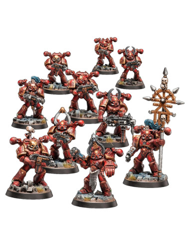 Miniatura Pintada Marines del Caos para Juegos de Guerra