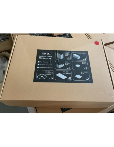 Kit de Terreno de Mesa Jucoci 9PCS Compatible WH40K Blanco