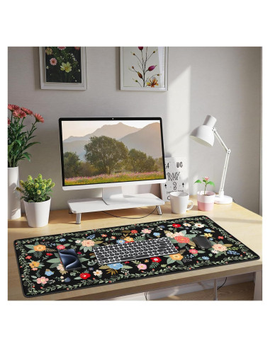 Alfombrilla de Escritorio HAOCOO Grande Antideslizante 90x40cm