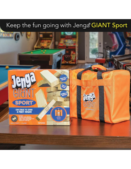 Jenga Gigante Sport Edición Limitada - Juego de Apilamiento 1.22m Jenga Gigante Sport Edición Limitada - Juego de Apilamiento 1.22m