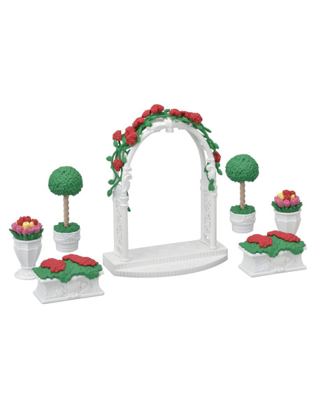 Conjunto de Jardín Floral Calico Critters - Muebles Casa Muñecas Conjunto de Jardín Floral Calico Critters - Muebles Casa Muñecas