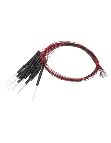 LED Micro Pre-cableado PATIKIL 1206 Rojo 12 Pcs 3-6V