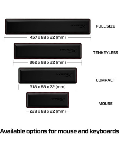 Reposa Muñecas HyperX Tenkeyless Ergonómico Antideslizante