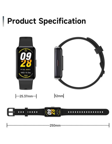 Rastreador de Fitness USMECBL con Monitoreo de Salud 24/7